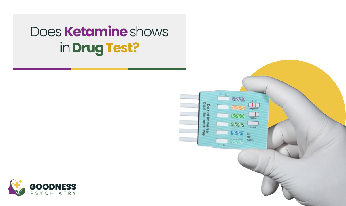 does ketamine show in drug test